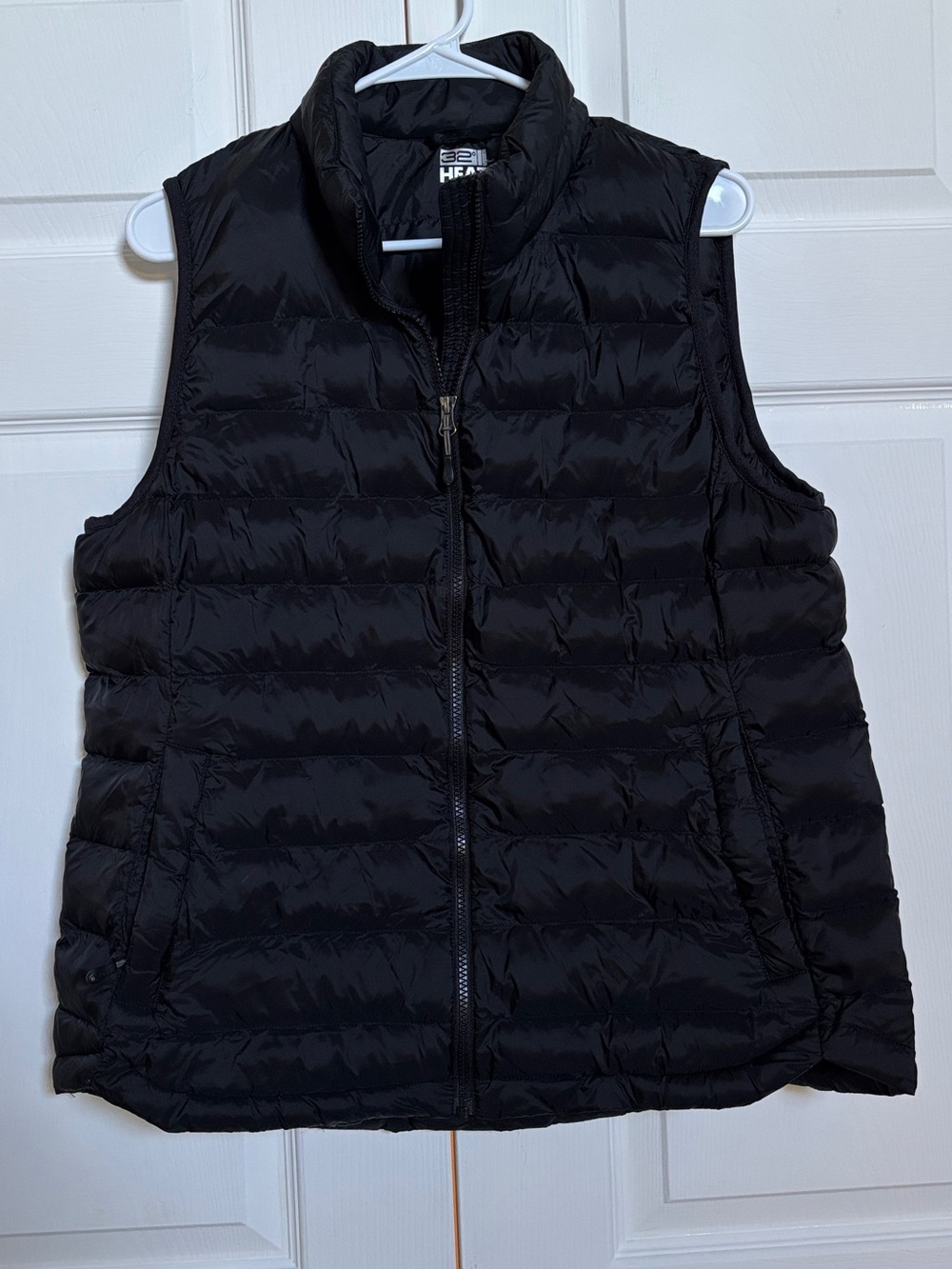 32 Degrees Heat Women’s Black Lightweight Puffer Vest Size L